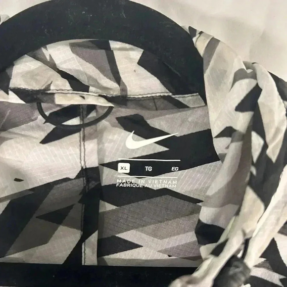 Nike Lightweight Hoodie Women's XL Black White Full Zip Long Sleeve Pockets - Picture 5 of 10